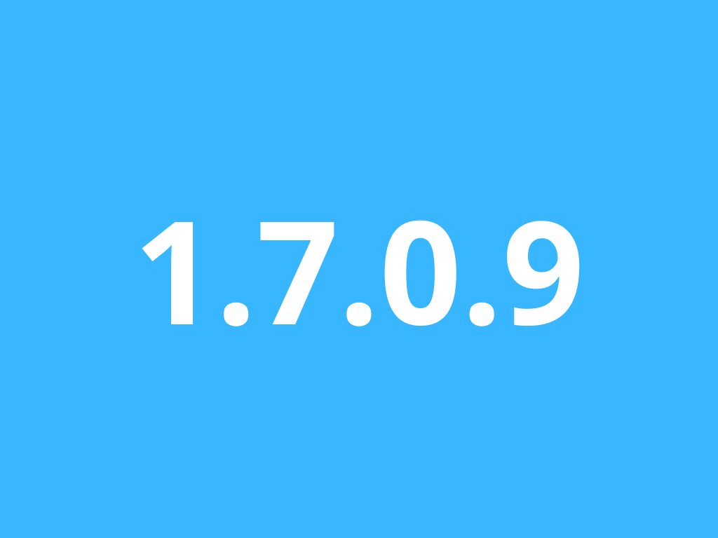 Version 1.7.0.9